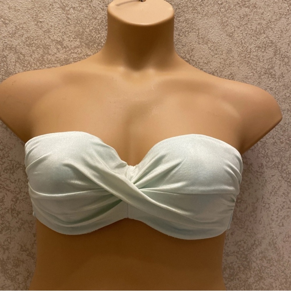 Victoria's Secret Mint Green Twist Bandeau Bikini Top